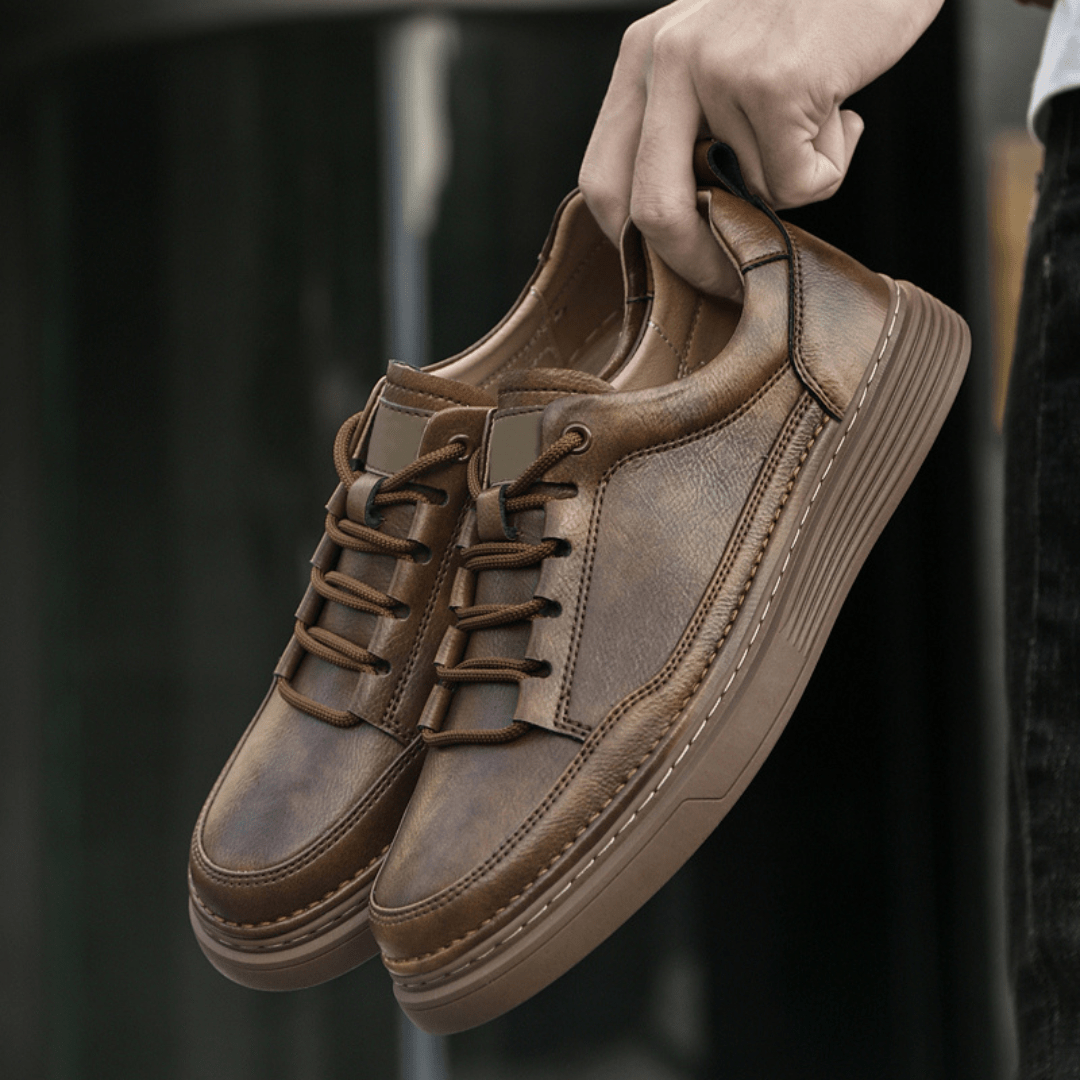 Easton Genuine Leather Sneaker - Greyson Vale