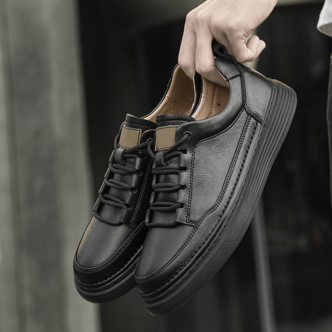 Easton Genuine Leather Sneaker - Greyson Vale