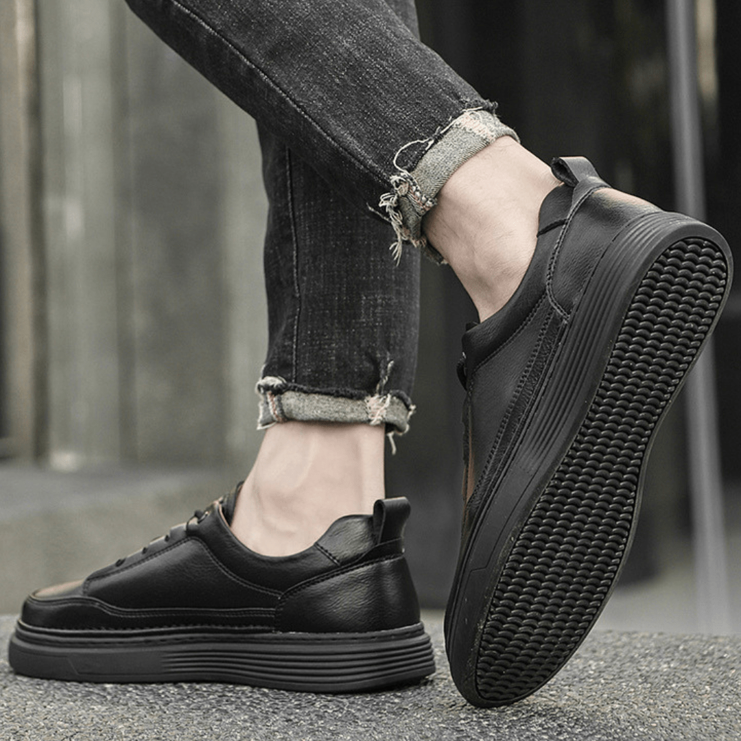 Easton Genuine Leather Sneaker - Greyson Vale