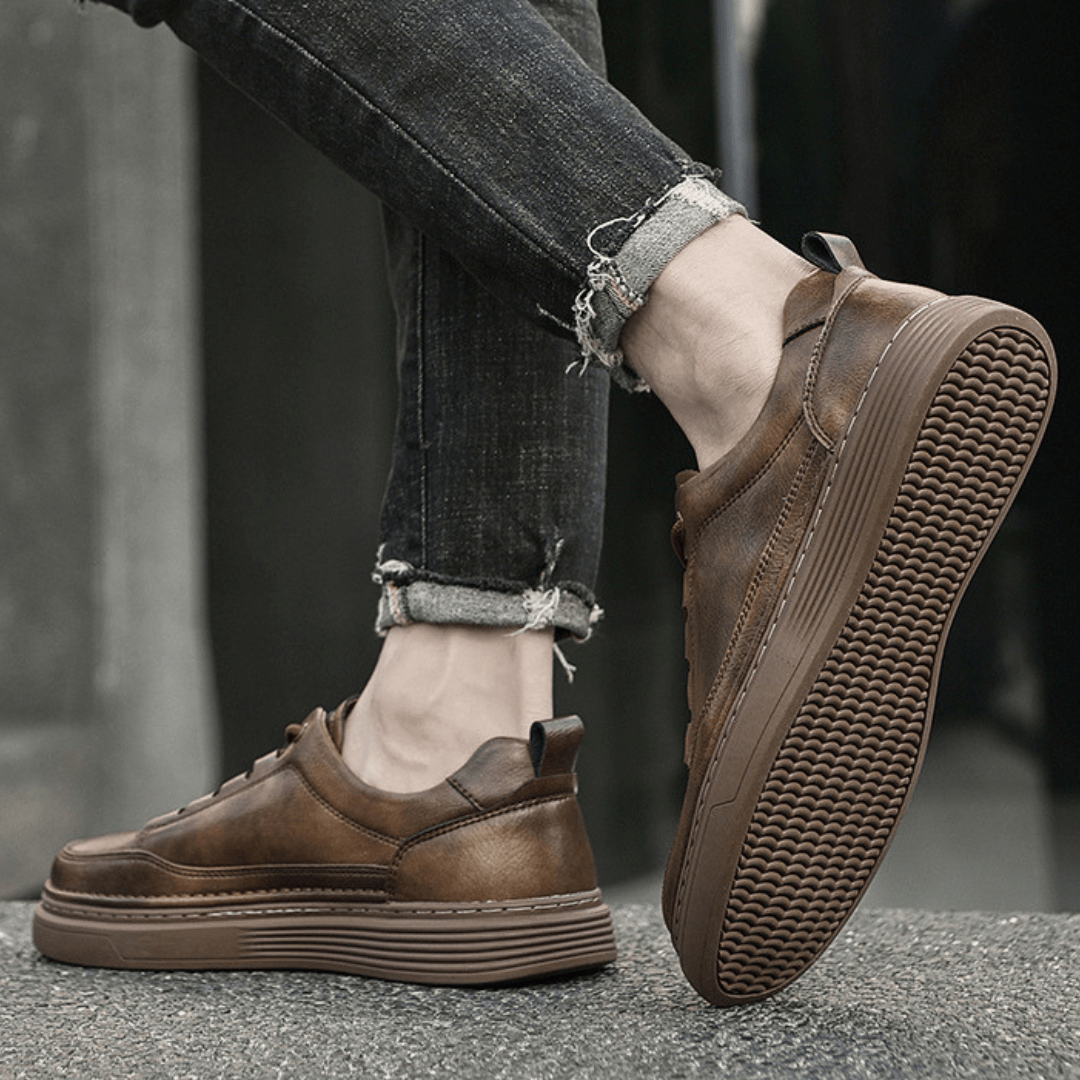 Easton Genuine Leather Sneaker - Greyson Vale