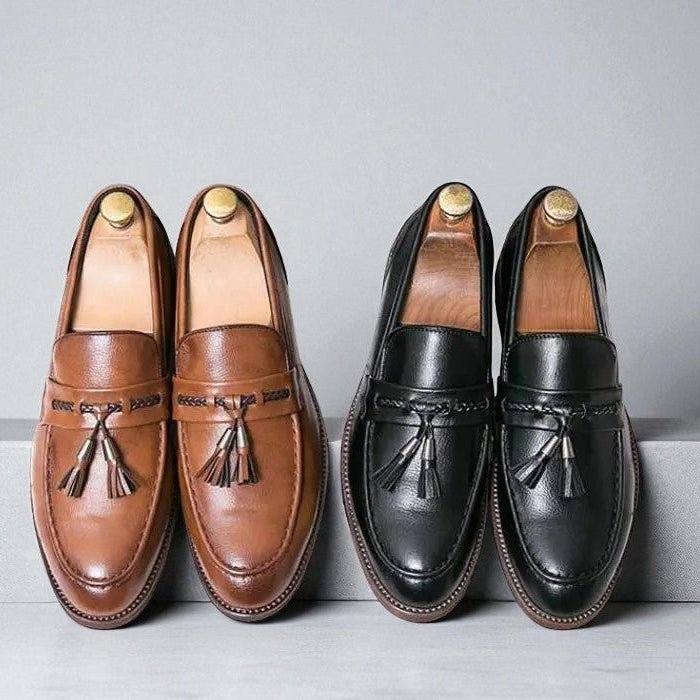 Fabiano Leather Loafers - Greyson Vale