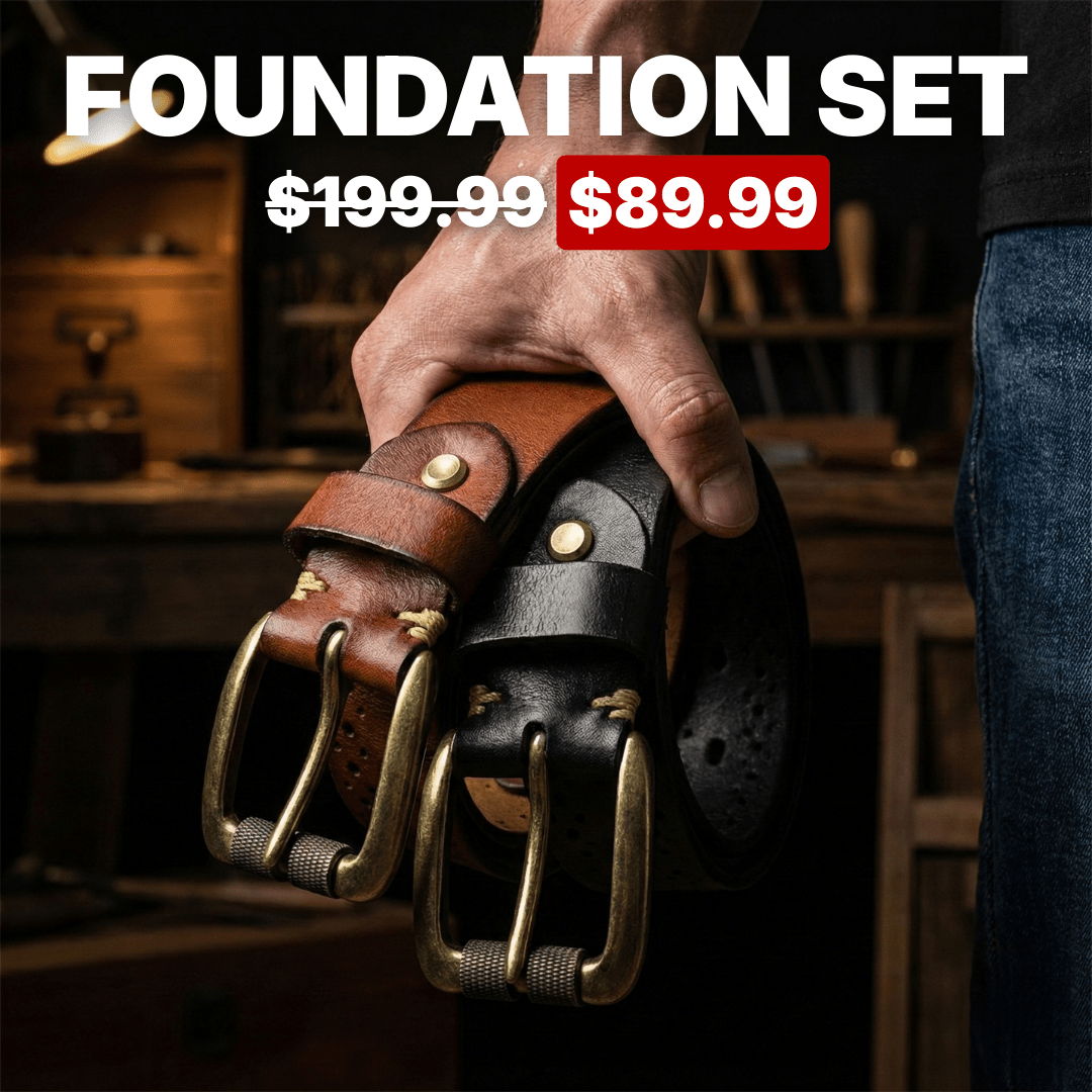 Foundry Steelhide Leather Belt - Greyson Vale