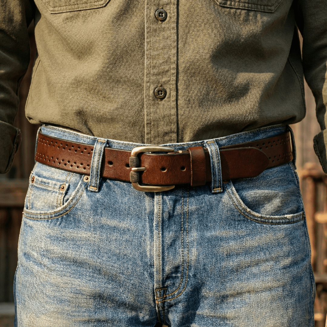 Foundry Steelhide Leather Belt - Greyson Vale