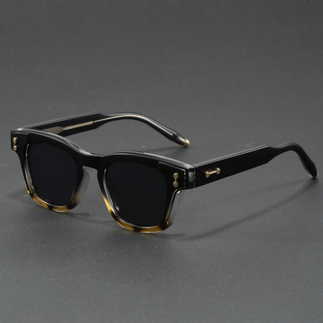 Garrison Rivet Shades - Black Havana Fade - 