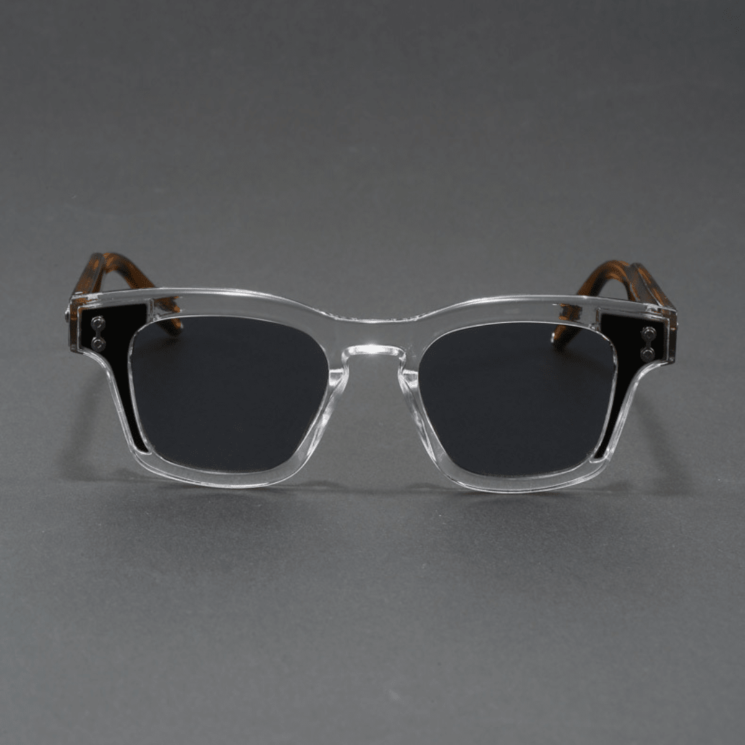 Garrison Rivet Shades - Crystal Clear Tortoise - 