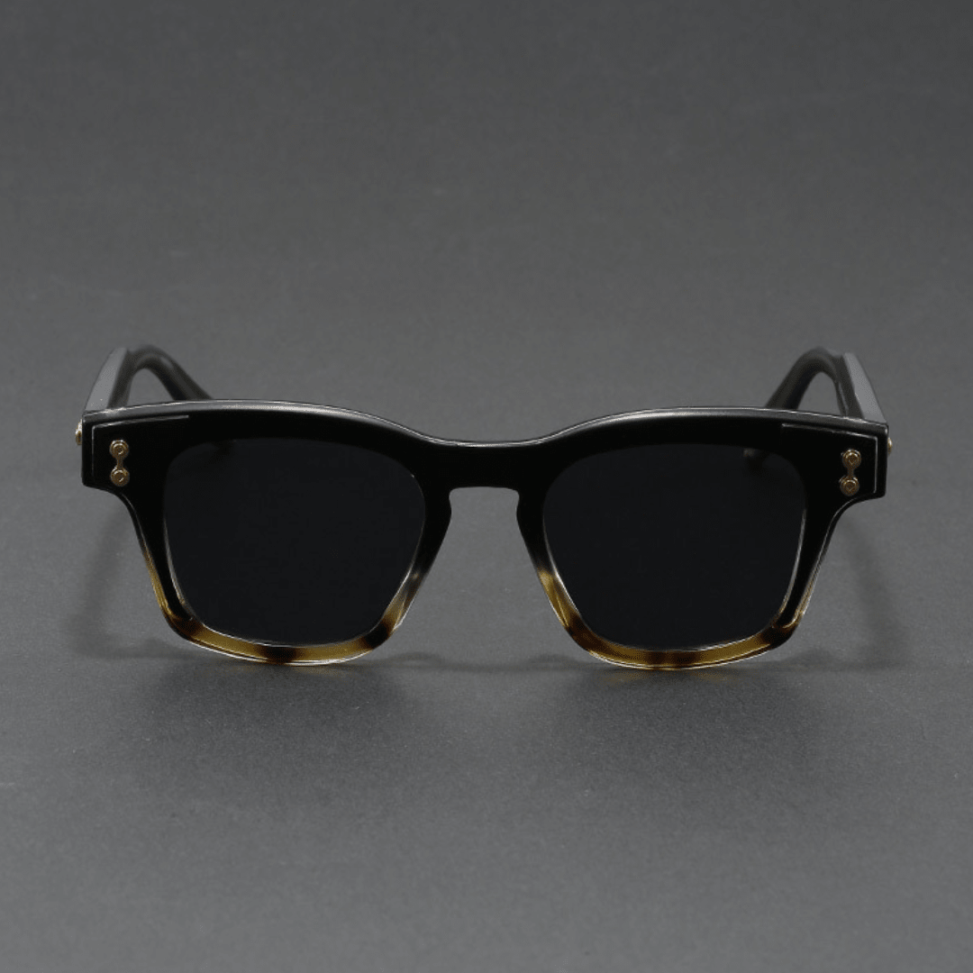 Garrison Rivet Shades - Black Havana Fade - 