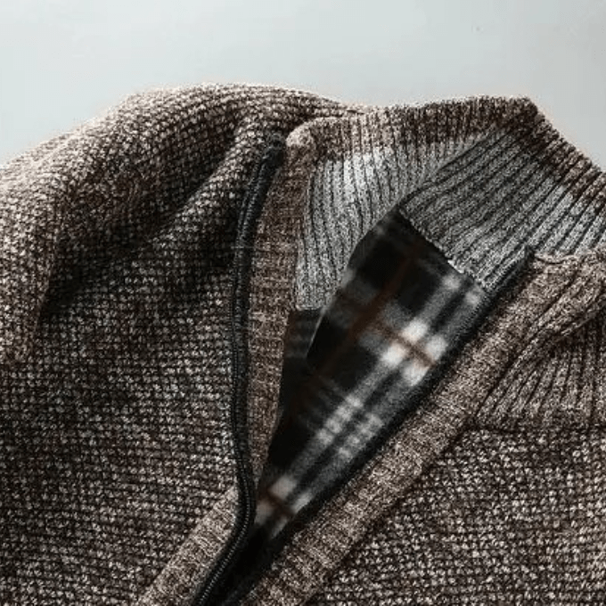 Harrison Plaid - Lined Knit Jacket - Greyson Vale