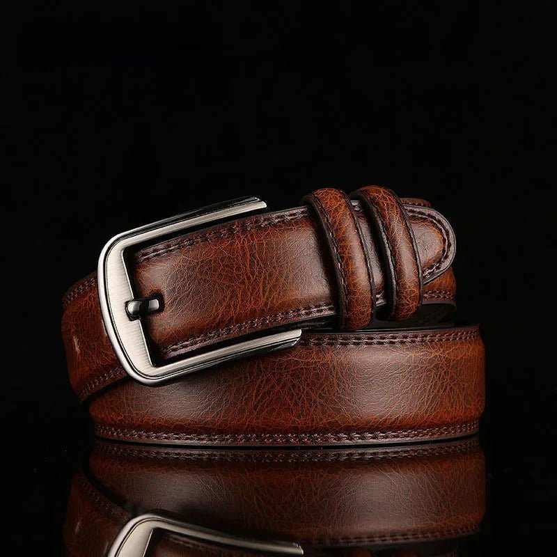 Harrison Signature Cowhide Leather Belt - Greyson Vale