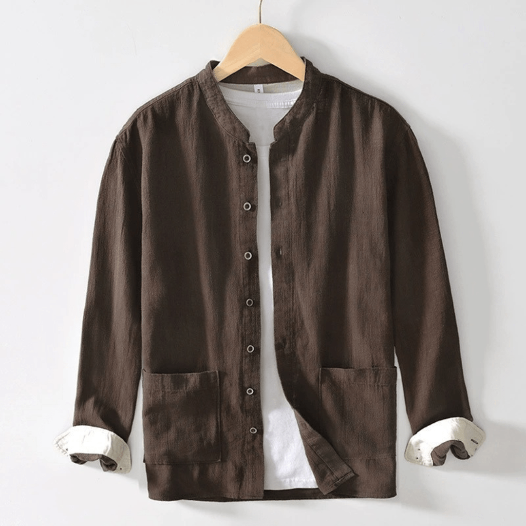 Hiroshi Linen Overshirt - Greyson Vale
