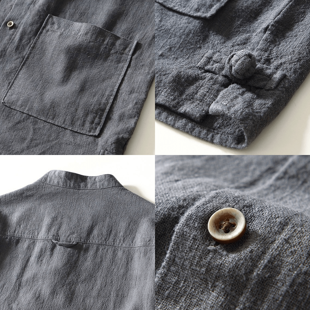 Hiroshi Linen Overshirt - Greyson Vale