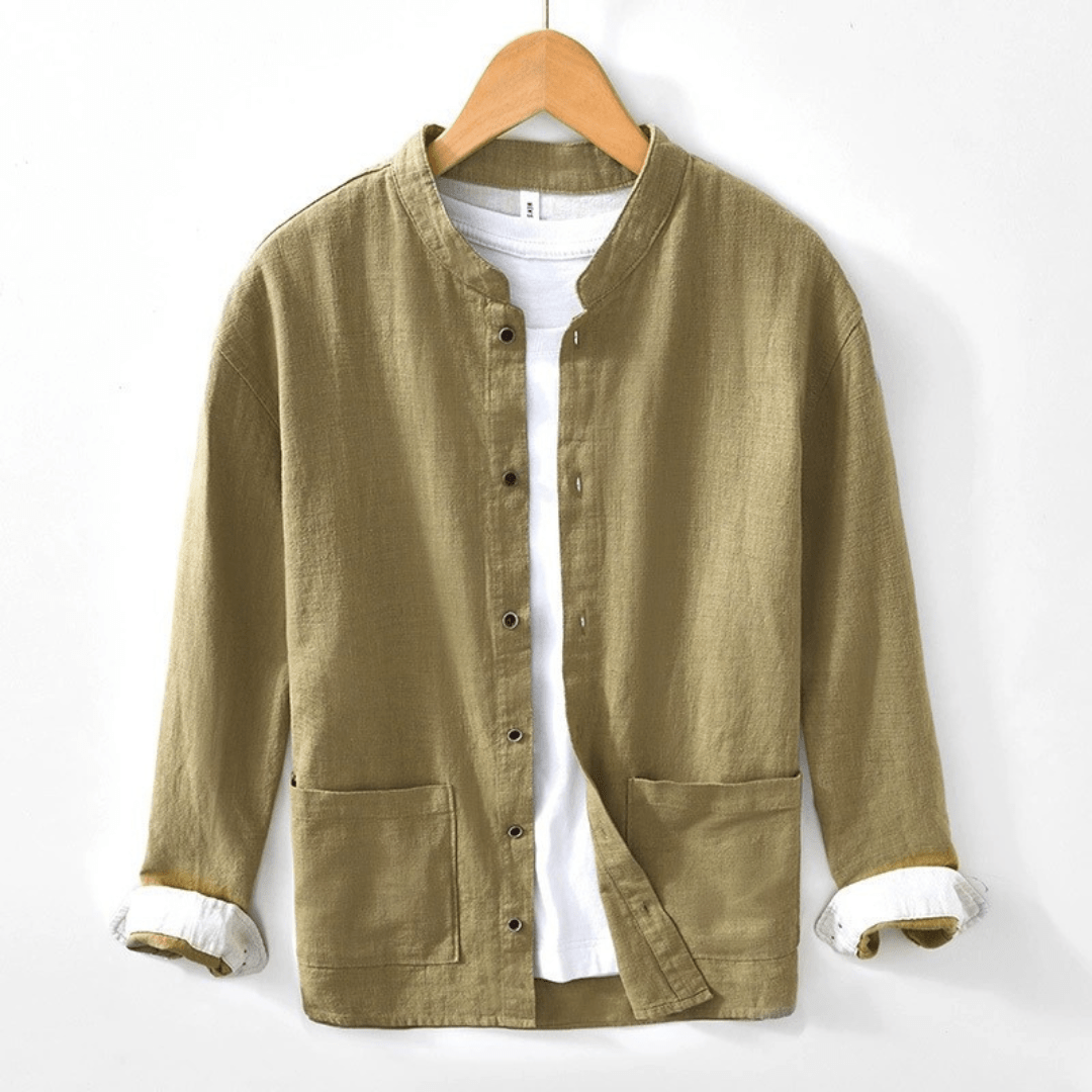 Hiroshi Linen Overshirt - Greyson Vale