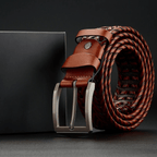 Hudson Braided Leather Belt - Greyson Vale