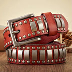 Axel Studded Leather Belt