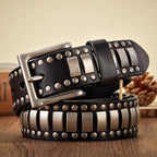 Axel Studded Leather Belt