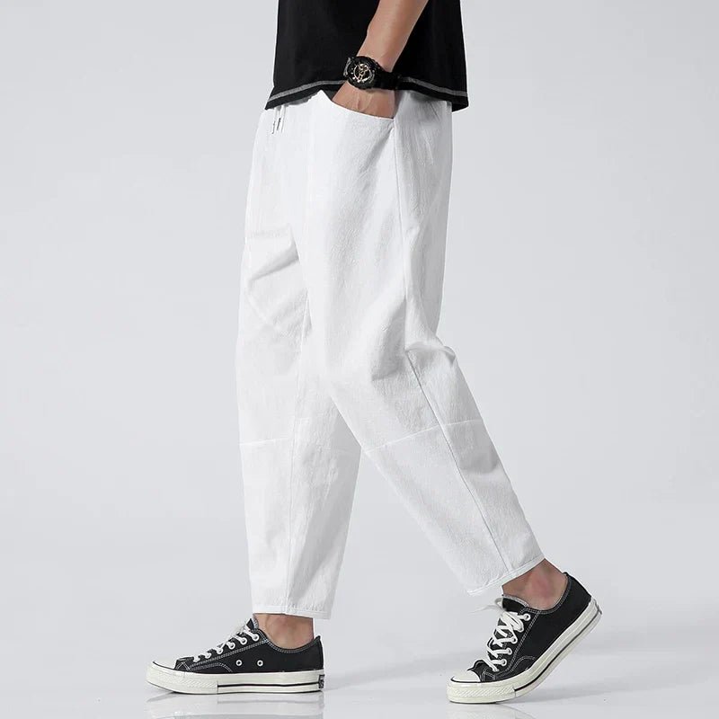Kyoto Linen Cropped Pants - Greyson Vale