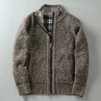 Harrison Plaid-Lined Knit Jacket