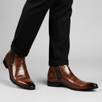 Marco Crocodile Chelsea Boots - Heritage Brown - 7