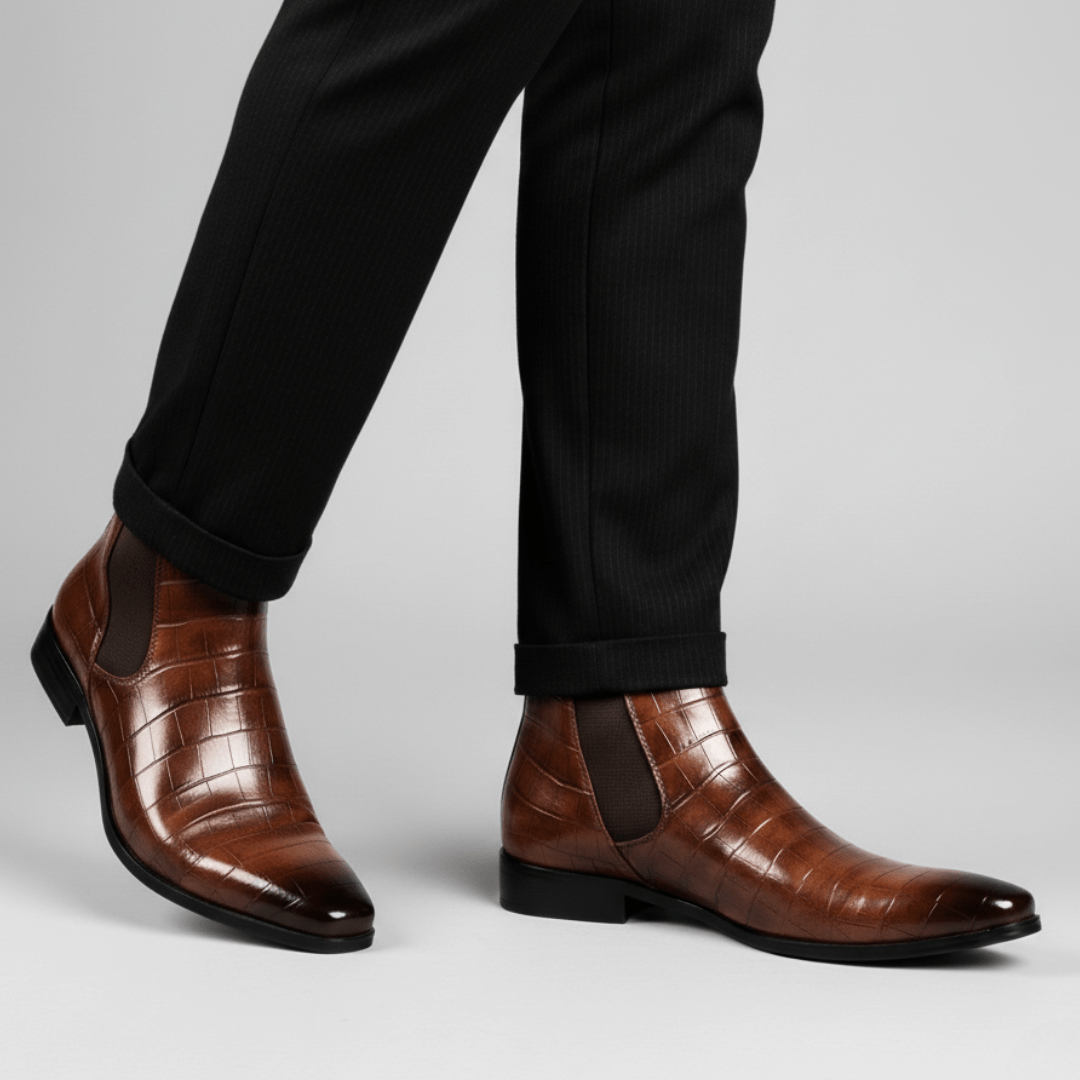 Marco Crocodile Chelsea Boots - Greyson Vale