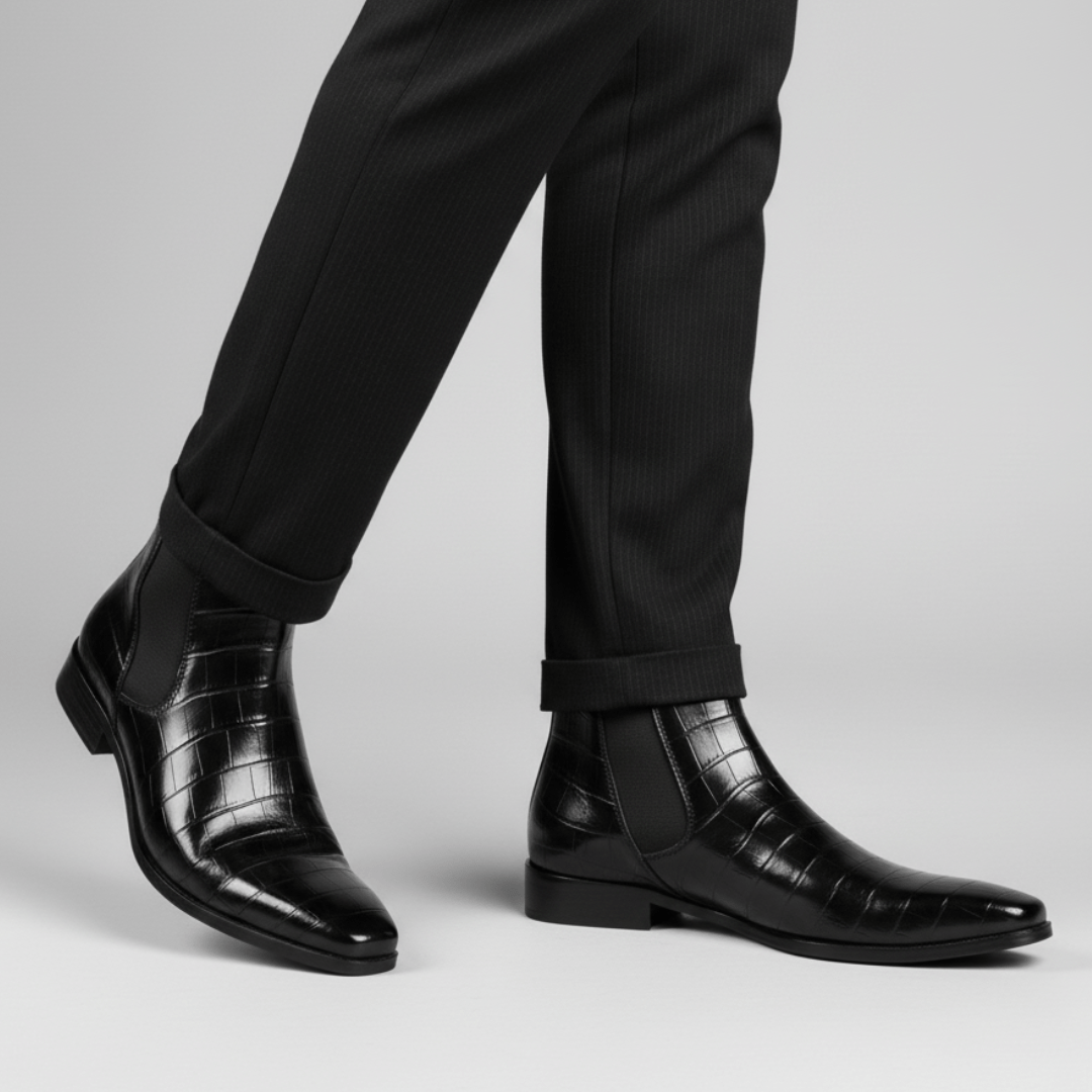 Marco Crocodile Chelsea Boots - Greyson Vale