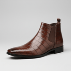 Marco Crocodile Chelsea Boots - Heritage Brown - 7
