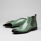 Marco Crocodile Chelsea Boots - Money Green - 7