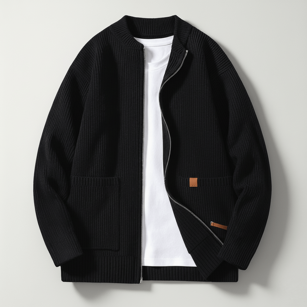 Marco Ribbed Knit Cardigan - Greyson Vale