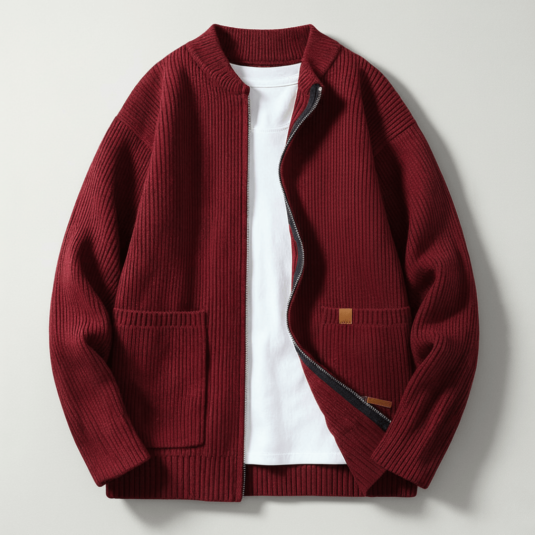 Marco Ribbed Knit Cardigan - Greyson Vale
