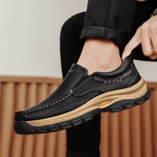 Maxwell Genuine Leather Slip - On - Black - 6.5