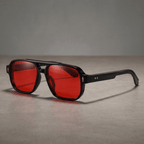 Ronin Retro Flyer Shades - Black / Red - 