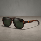 Ronin Retro Flyer Shades - Tortoise / Green - 