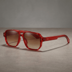 Ronin Retro Flyer Shades - Cardinal / Amber Fade - 