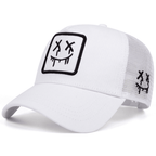 Stitched Smile Trucker Hat - White - 