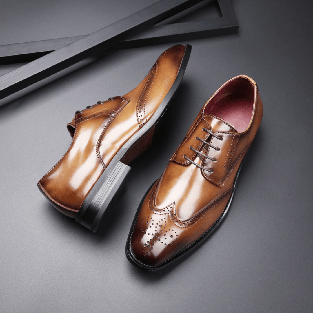 The Alderton Leather Derby - Brown - 5.5