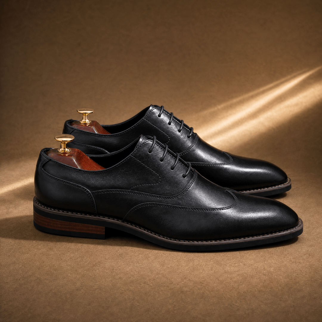 The Aldridge Wingtip Oxford - Black - 5.5