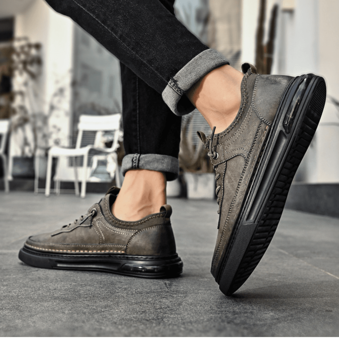 The Ashford Leather Sneakers - Greyson Vale