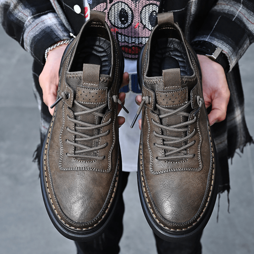 The Ashford Leather Sneakers - Greyson Vale