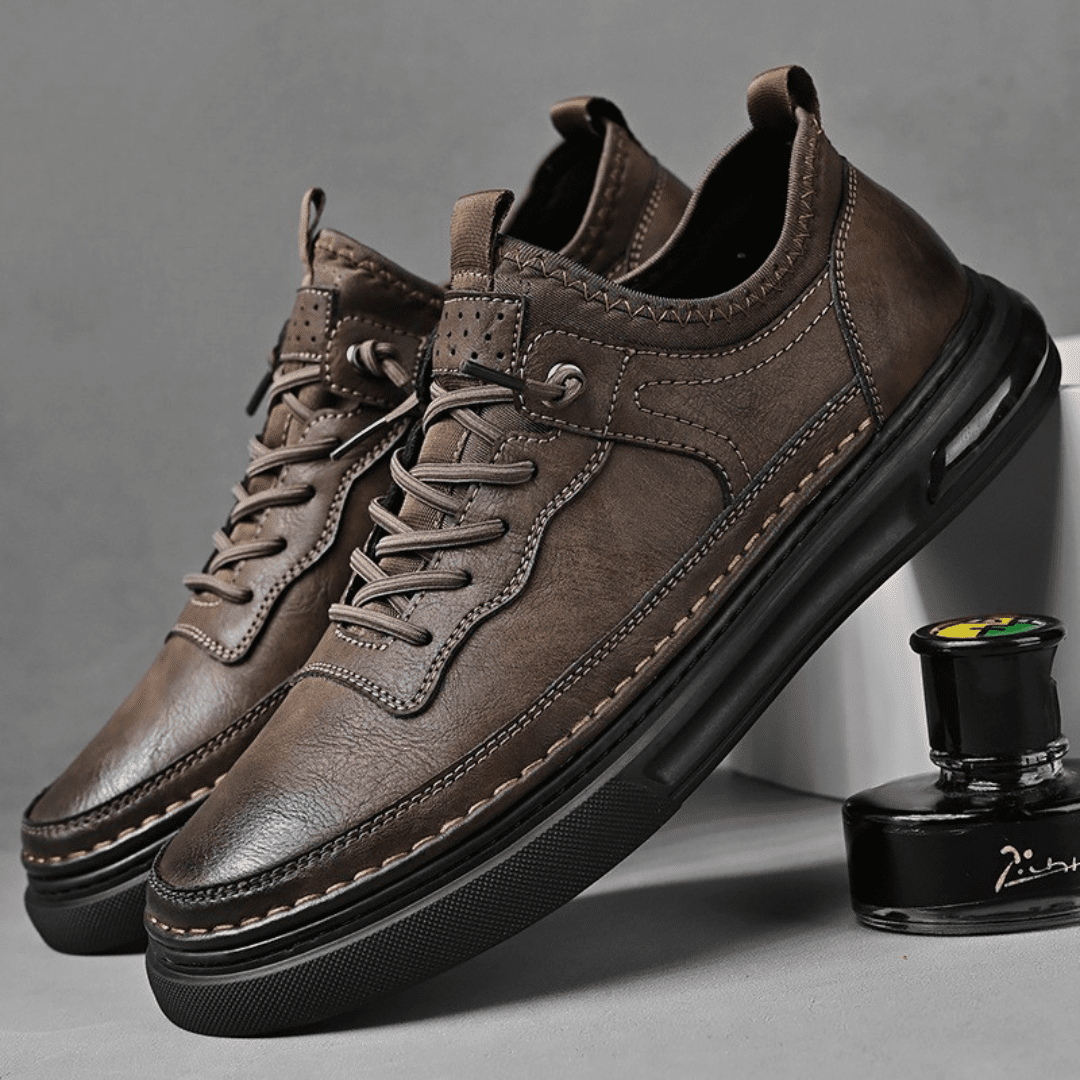 The Ashford Leather Sneakers - Greyson Vale