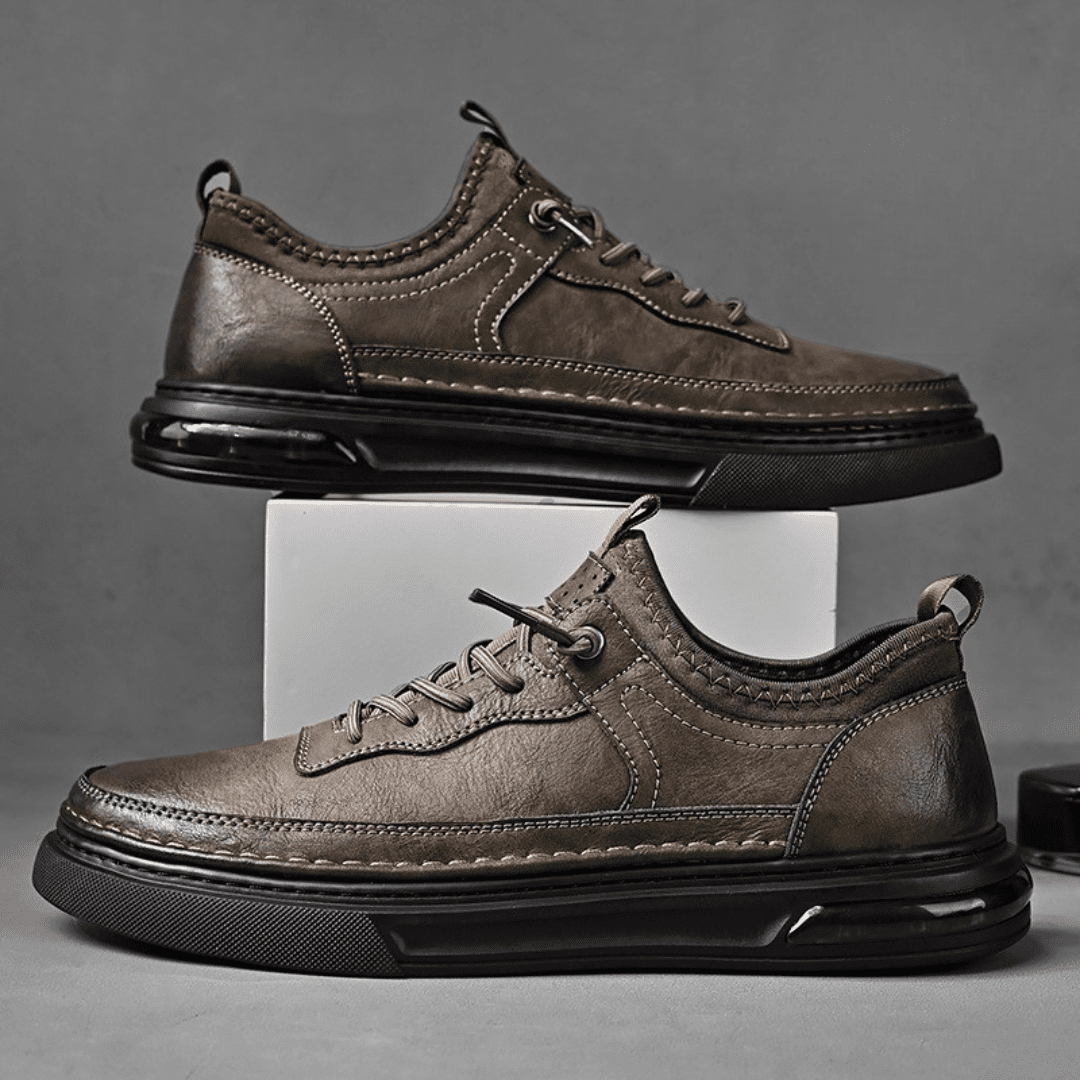 The Ashford Leather Sneakers - Greyson Vale