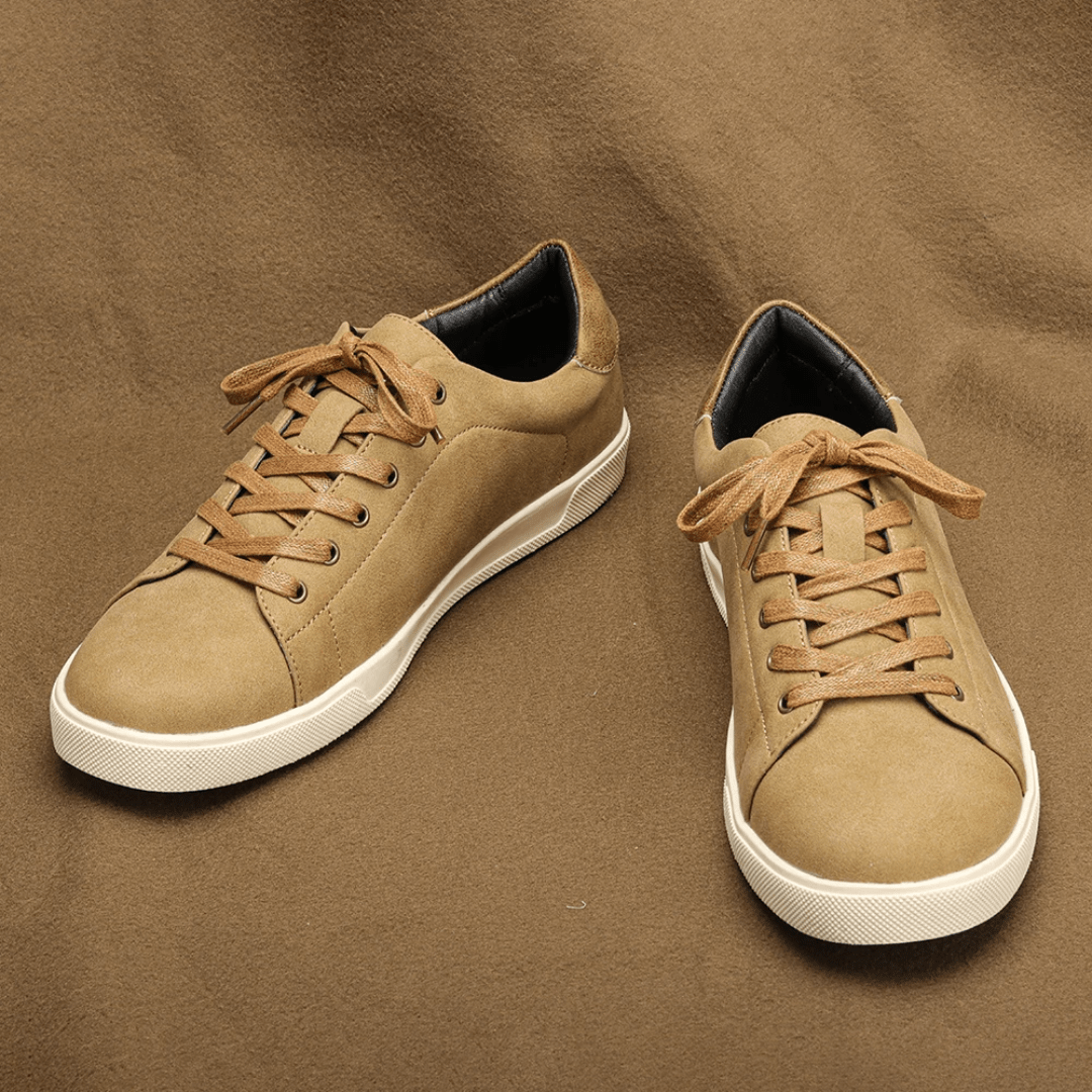 The Barrett Leather Sneaker - Camel - 8