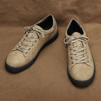 The Barrett Leather Sneaker - Khaki - 8