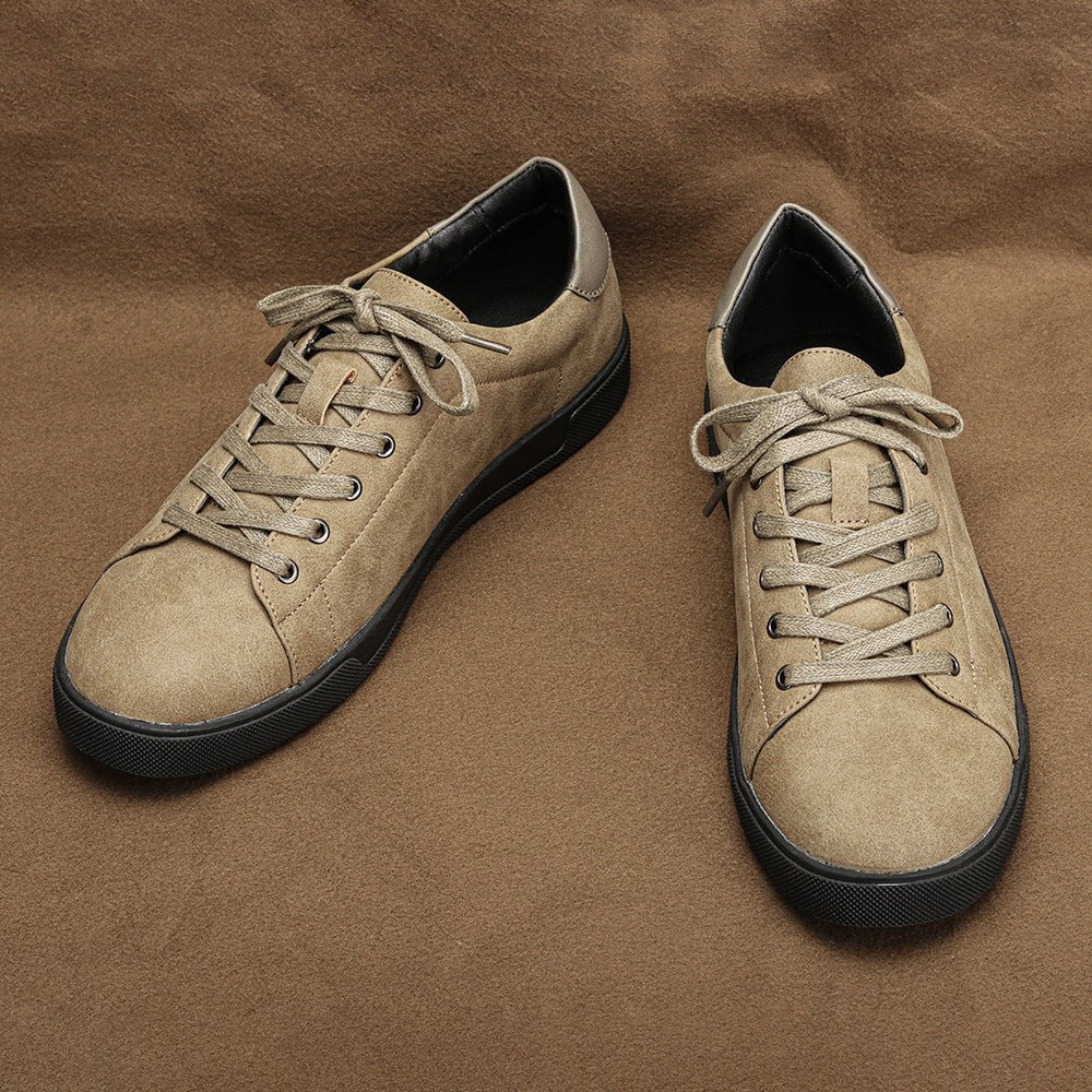 The Barrett Leather Sneaker - Khaki - 8
