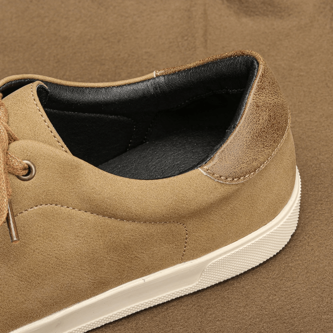 The Barrett Leather Sneaker - Camel - 8