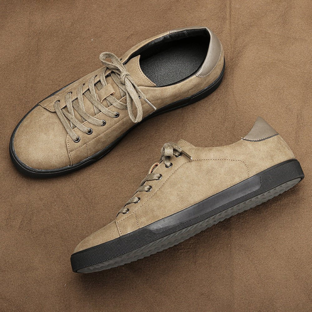 The Barrett Leather Sneaker - Khaki - 8