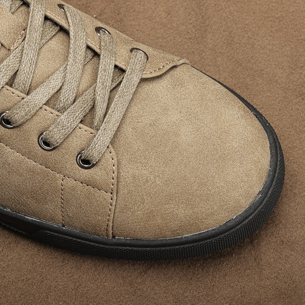 The Barrett Leather Sneaker - Khaki - 8