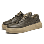 The Bastion Leather Sneaker - Khaki - 6.5
