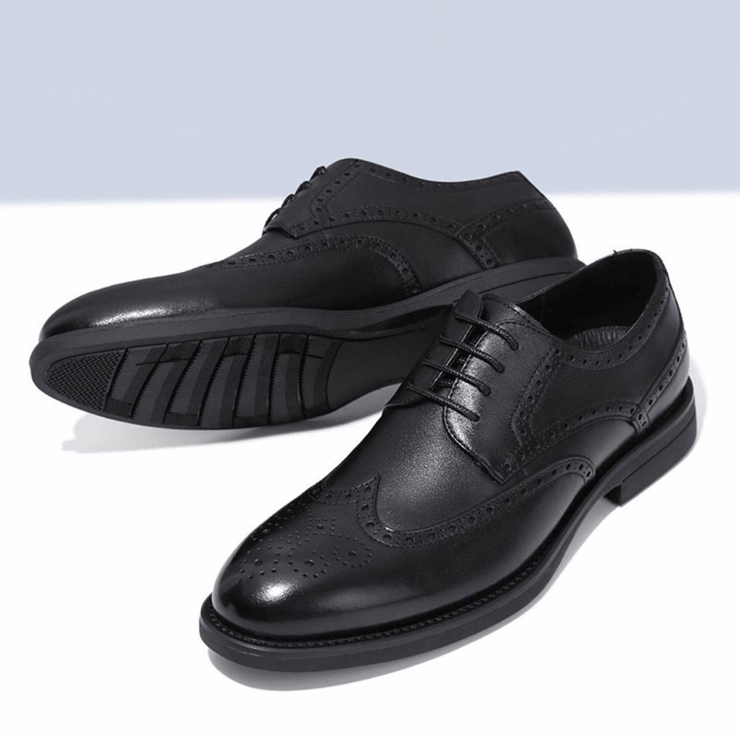The Beckett Brogue Derby - Black - 11.5