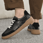 The Bennett Leather Trainer - Black - 6