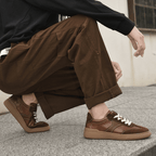 The Bennett Leather Trainer - Brown - 6