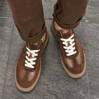 The Bennett Leather Trainer - Brown - 6