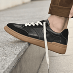 The Bennett Leather Trainer - Black - 6